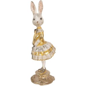 Clayre & Eef Dekorace Koza Beige-Zlatá...