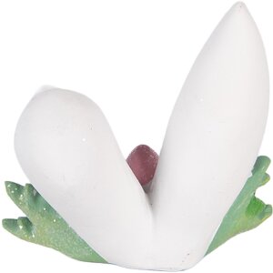 Clayre & Eef Dekorační králíčí uši 12x9x11 cm vícebarevně bílé