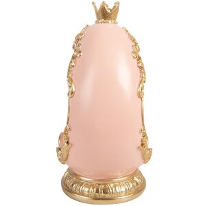 Clayre & Eef Vánoční dekorace Věčná větvička s křídlovým ptáčkem bílá zlatý lesk