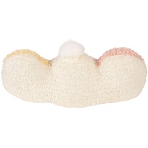 Clayre & Eef Polštář ve tvaru králíka bílo-růžový 36x12x20 cm