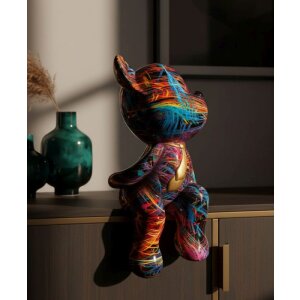 Mauro Ferretti Dekorační medvěd Orsetto Psyco v zlatých detailách