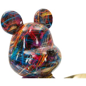 Mauro Ferretti Dekorační figurka Cane Psycho s zlatým talířkem vícebarevná 22,5 cm