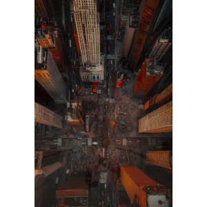 Mauro Ferretti Plátnový tisk NEW YORK s dřevěným rámem 72x102 cm