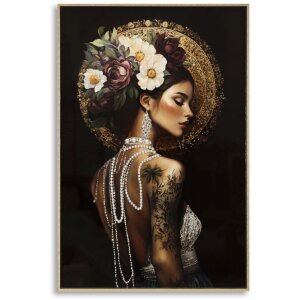 Mauro Ferretti Tapeta Persian – lakuovaná bavlněná plátnová tkanina s rámem