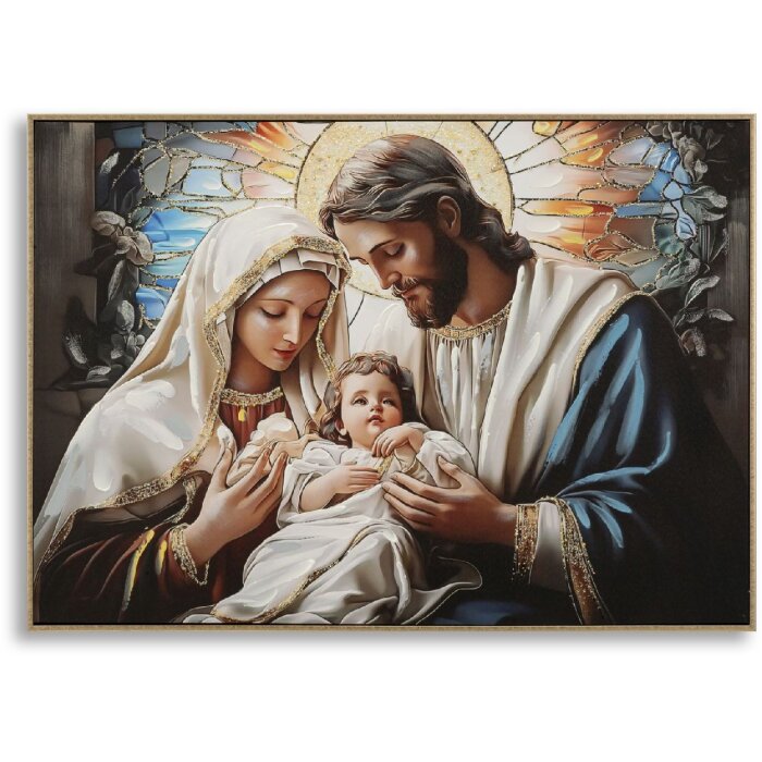 Mauro Ferretti Obraz na plátně Nativity s dřevěným rámem 102x72 cm
