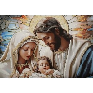 Mauro Ferretti Obraz na plátně Nativity s dřevěným rámem 102x72 cm