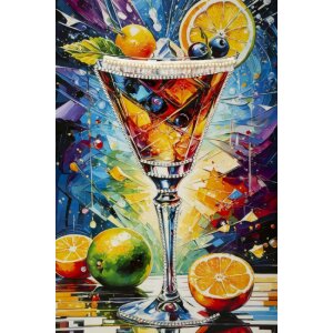 Mauro Ferretti Obraz na plátně COCKTAIL s rámem 62x92 cm