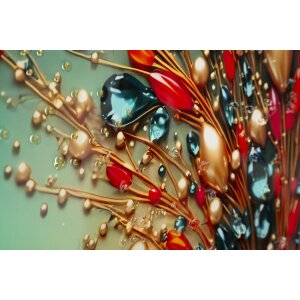 Mauro Ferretti Tapeta „Motýlek“ – dekorativní plátno s rámem 70x100 cm