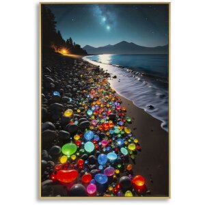 Mauro Ferretti Dekorativní plátno s rámem 60x90 cm, vícebarevný večerní motiv