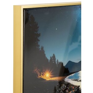 Mauro Ferretti Dekorativní plátno s rámem 60x90 cm, vícebarevný večerní motiv