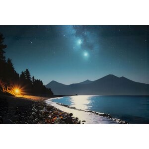 Mauro Ferretti Dekorativní plátno s rámem 60x90 cm, vícebarevný večerní motiv