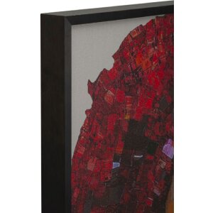 Mauro Ferretti Moderní LED obraz na stěnu „Afro“ 60x90 cm s 3D akrylovou aplikací