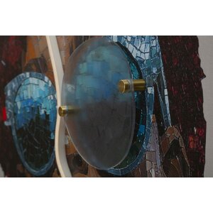 Mauro Ferretti Moderní LED obraz na stěnu „Afro“ 60x90 cm s 3D akrylovou aplikací