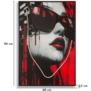Mauro Ferretti Tapeta na stěnu Psyco s LED osvětlením a 3D akrylovou aplikací 60x90 cm