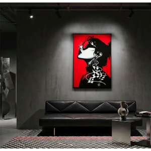 Mauro Ferretti Moderní LED obraz na zeď Psyco 60x90 cm s 3D akrylovou aplikací
