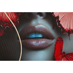 Mauro Ferretti LED obraz na plátně „Křídla motýlů“ 60x90 cm – 3D akryl