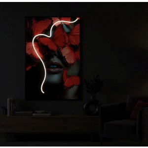 Mauro Ferretti LED obraz na plátně „Křídla motýlů“ 60x90 cm – 3D akryl