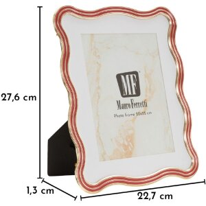 Mauro Ferretti Obrazový rám „Elizabeth“ 20x25 cm červený z olovence a skla