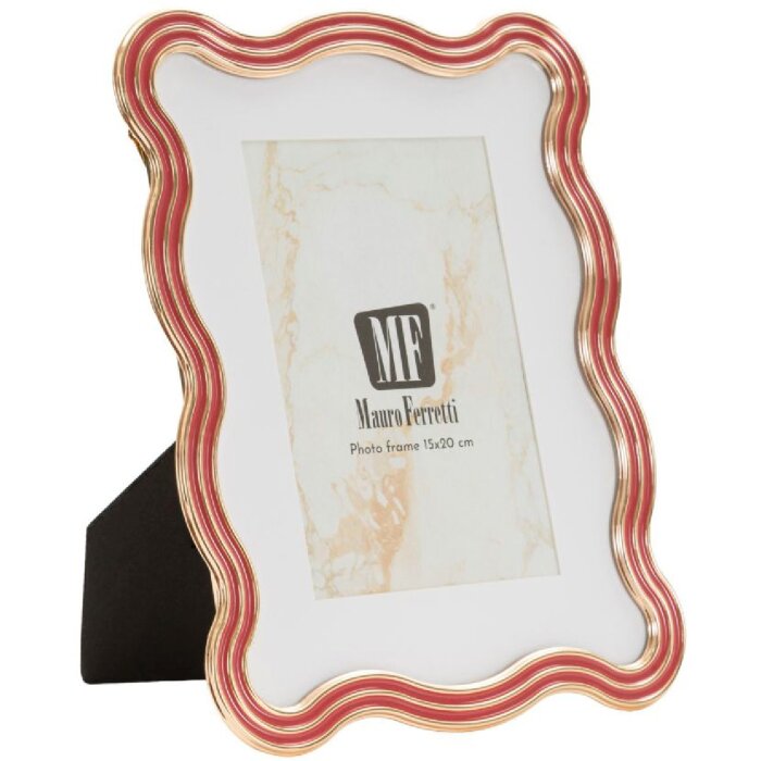 Mauro Ferretti Obloukový rám Elizabeth 15x20 cm červený zlatý