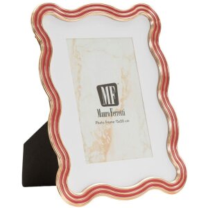 Mauro Ferretti Obloukový rám Elizabeth 15x20 cm červený zlatý