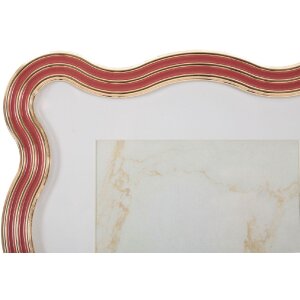 Mauro Ferretti Obloukový rám Elizabeth 15x20 cm červený zlatý