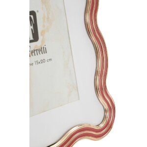 Mauro Ferretti Obloukový rám Elizabeth 15x20 cm červený zlatý