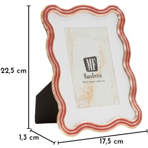 Mauro Ferretti Obloukový rám Elizabeth 15x20 cm červený zlatý