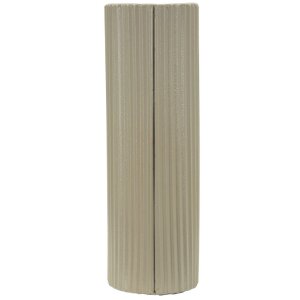 Mauro Ferretti Vaza Frankfurt bílá 21x12x36 cm vlnitá textura železo