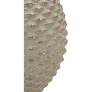 Mauro Ferretti Vazna Pepipas Ball šedá zlatá Ø23,5x28,5 cm