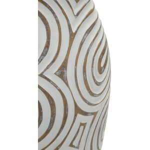 Mauro Ferretti Vaza „Oblix“ bílá gekálkovaná Ø19,5x35 cm