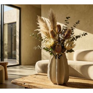 Mauro Ferretti Dekorativní váza „Ester“ přírodní barva, Ø26x40 cm