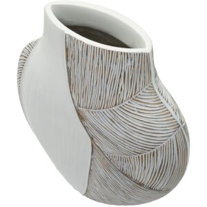 Mauro Ferretti Vaza „Ho Chi Minh“ bílá 35x13,5x37,5 cm
