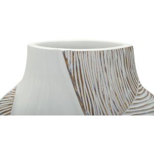 Mauro Ferretti Vaza „Ho Chi Minh“ bílý matný 27x11,5x31 cm