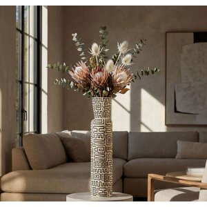 Mauro Ferretti Vazna „Nairobi“ bílá/černá, Ø15,5x65 cm