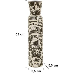 Mauro Ferretti Vazna „Nairobi“ bílá/černá, Ø15,5x65 cm
