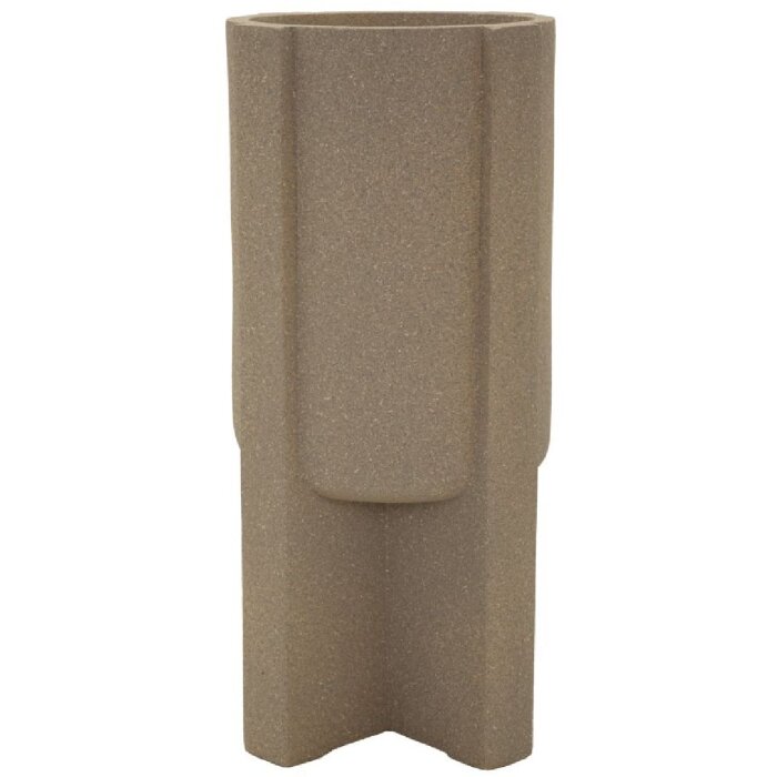 Mauro Ferretti Venkovní stojan na květináče Moai hnědý Ø39x80,5 cm