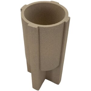 Mauro Ferretti Venkovní stojan na květináče Moai hnědý Ø39x80,5 cm