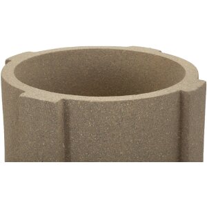 Mauro Ferretti Venkovní stojan na květináče Moai hnědý Ø39x80,5 cm