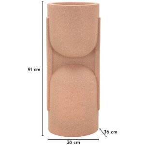 Mauro Ferretti Venkovní stojan na květináče Nui červený