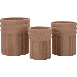 Mauro Ferretti Sada květináčů Colombia 3 kusy červené