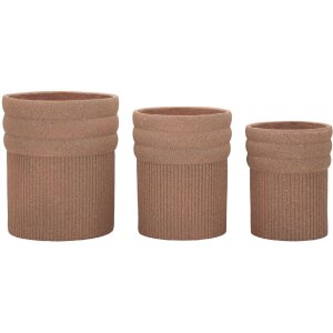 Mauro Ferretti Sada květináčů Colombia 3 kusy červené