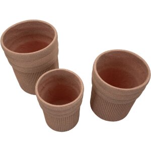 Mauro Ferretti Sada květináčů Colombia 3 kusy červené