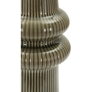 Mauro Ferretti Váza Harmony z keramiky, elegantní zelená, Ø13x25cm
