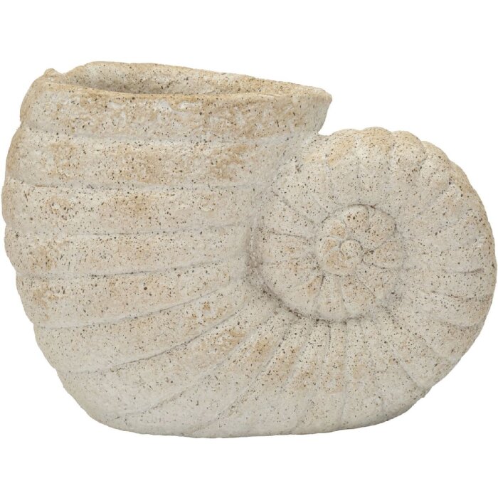 Mauro Ferretti Vaza Shell Sand béžová, mořský styl, 33x19x23 cm