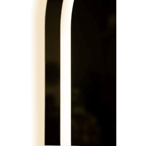 Mauro Ferretti Zrcadlo na stěnu LED SIMPLE elipsové stříbrné 60x80 cm