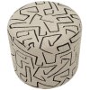 Mauro Ferretti Puff NAIROBI vícebarevný sedací pouf Ø44x40cm