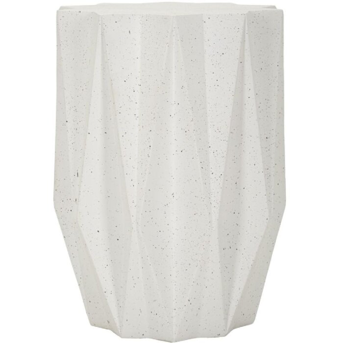 Mauro Ferretti Podnožní stůl STAR krémový s kamenným povrchem