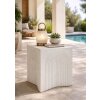 Mauro Ferretti Příruční stolek ARC krémový 40,5x40,5x50,5 cm