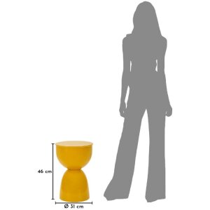 Mauro Ferretti Konzolový stůl YAO senf Ø31x46 cm