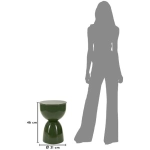 Mauro Ferretti Příruční stolek YAO zelený, Ø31x46 cm